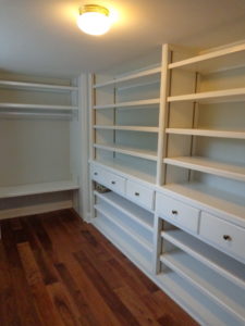 This Bruce hardwood flooring was installed in a Walk-in closet we built in Ottsville, PA.