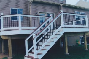 Two story Trex deck project built in Dublin, PA.