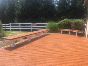 Zuri deck with built-in seating located in Perkasie, PA