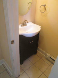 We did this powder room renovation for a client in Perkasie, PA.