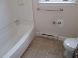 A complete handicapped bathroom renovation for a client in Ferndale, PA.