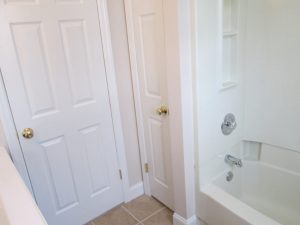 We did a complete bathroom renovation with tub enclosure in Silverdale, PA.