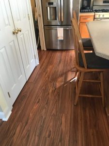 We installed this Pergo real wood laminate flooring in a kitchen in Haycock, PA.