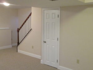 This job for a finished basement stair case and banister was built in Silverdale, PA.