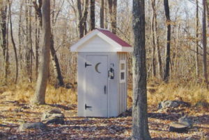 In Quakertown we built a functional outhouse.