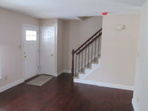 This walk out basement entrance door with closet door were installed in a home in Doylestown, PA.