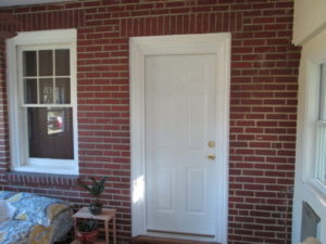 We installed a six-panel door in a brick home in Perkasie, PA.