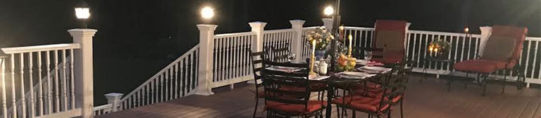 deck lighting options in upper bucks county area